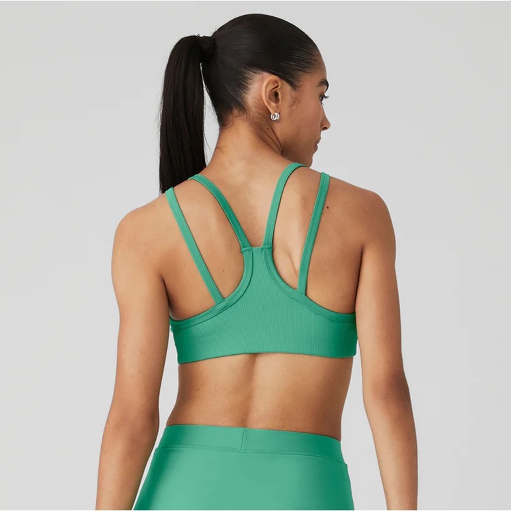 ALO-Airlift Ribbed Jump Start V-Neck Bra - Picture 2 of 5
